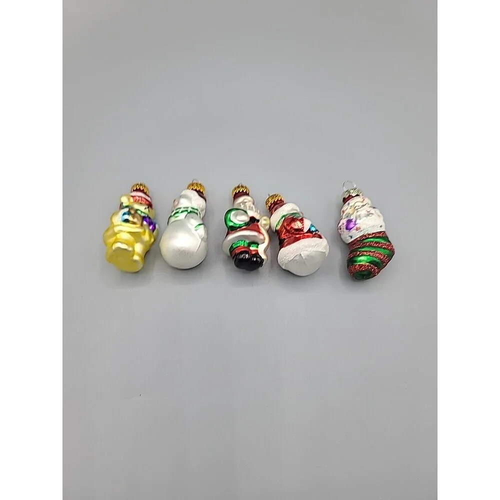 Christmas Mini Ornaments Collection 4 G&D Lot Of 5